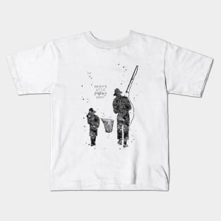 Father and son fishing Kids T-Shirt